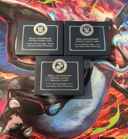 US Mint 250th anniversary Navy/Marine Silver Dollar