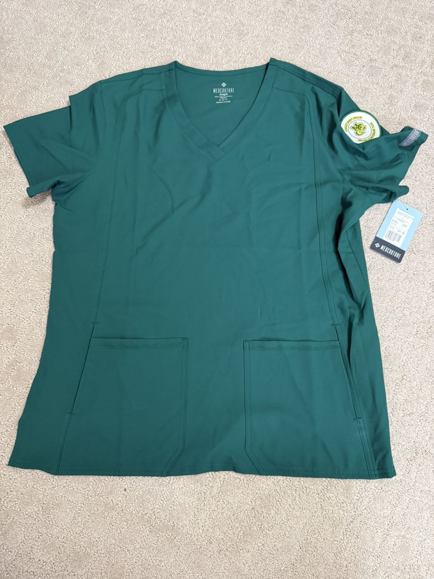Midland College Scrub Top With Patch