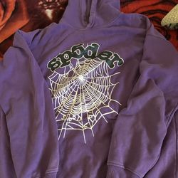 Purple Spider Hoodie  Sz L