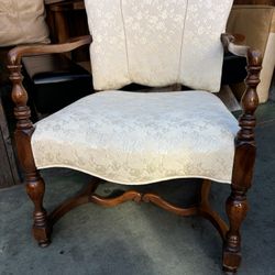 French Louis XIII Regency and Queen Anne revival style Chair