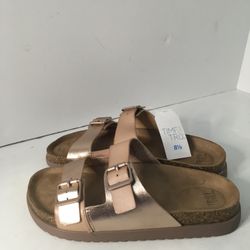 New Womens Size 8.5 Time And Tru Platform Footbed Sandals 