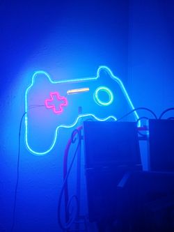 Northlight 11" LED Neon Style Video Game Controller Wall Sign
