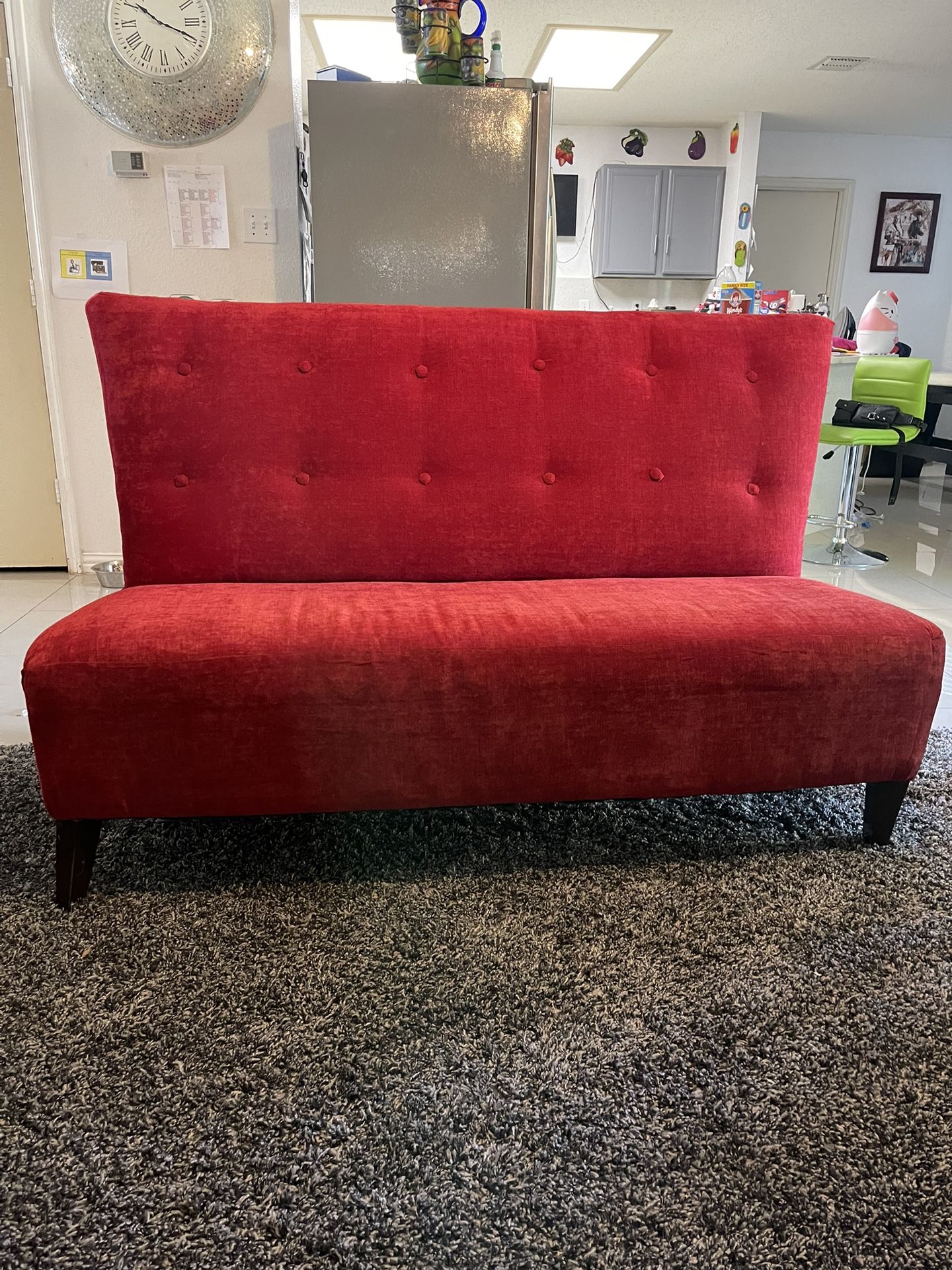 Beautiful Red Couch Price Firm