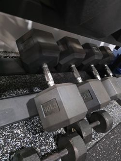 90 lb hex dumbbells - pair