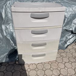 Plastic Storage Organizer With 4 Drawers 25”1/2W X 19”D X 35”1/2H $20 Firm On Price