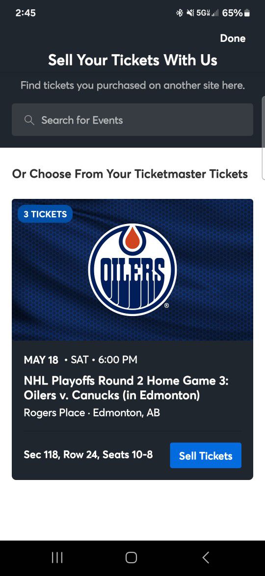 Oilers Round 2 Game 6 Tickets 