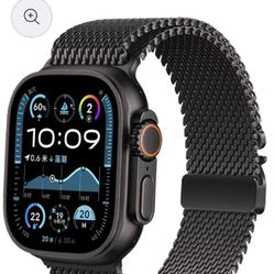 Apple Watch Titanium Milanese Loop Strap - 38-49mm Sleek and Durable