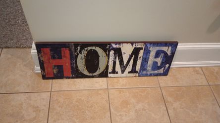 Price Reduced ** Home wood Sign from Pier One Imports