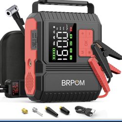 Car Jump Starter with Air Compressor, 9000A Peak 26800mah (Up to All Gas or 12.0L Diesel Engine, 50 Times) Portable160PSI Jump Starter 12V Auto Batter