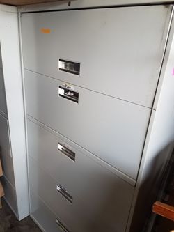 Metal 5 Drawer Lateral File Cabinet