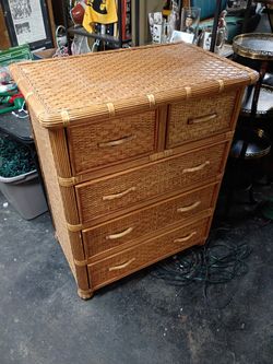 Wicker Style Dresser