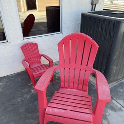 Red Adirondack Chair 
