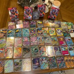 Pokemon Lot 4 Booster Bundles Destined Rivals  60 Plus Rares
