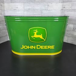 JOHN DEERE The Tin Company Tractor Galvanized Party Tub Ice Bucket Bar