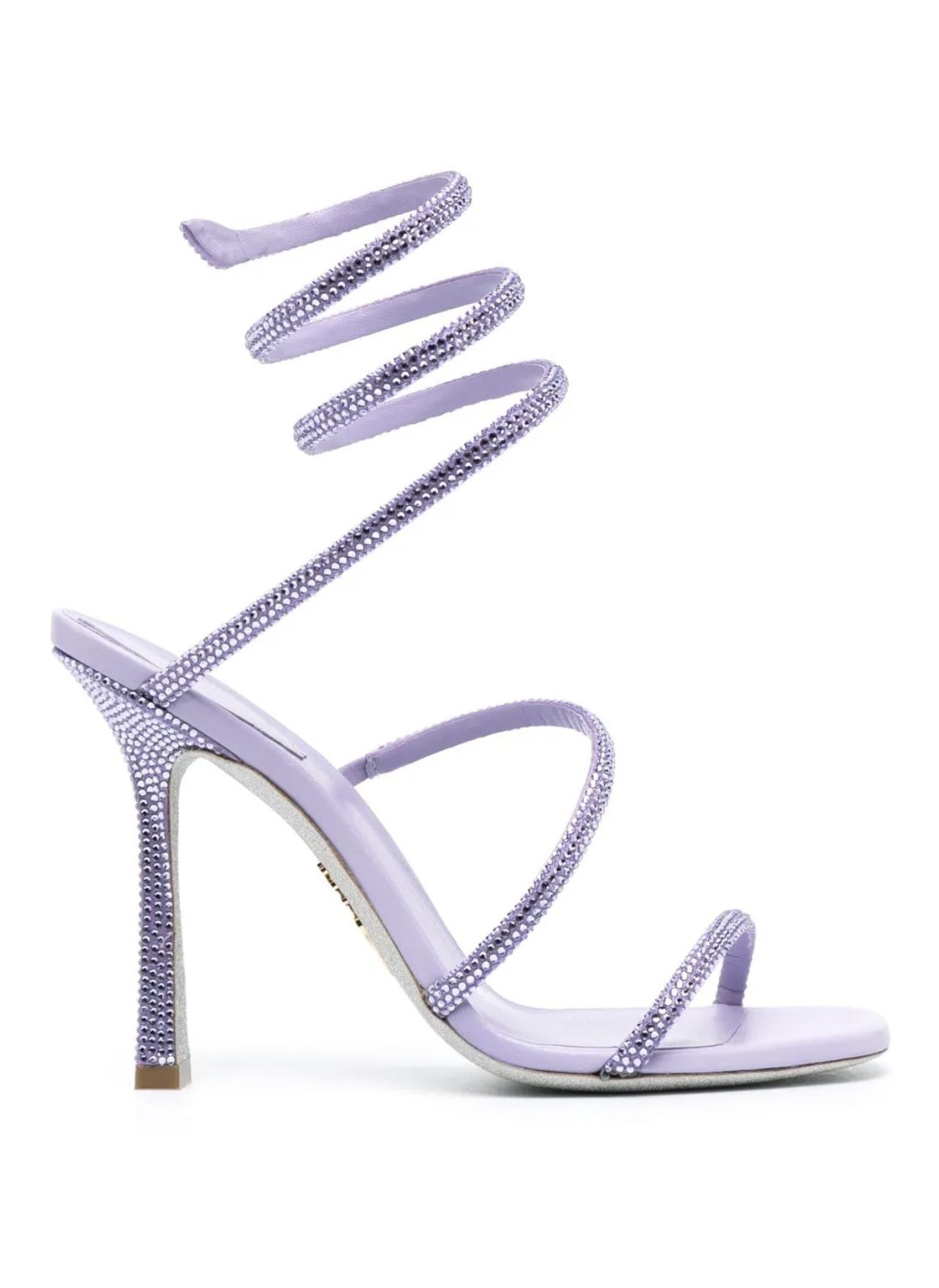 Rene Caovilla Cleo Crystals Embellished Violet Heels US 7 EU 37 💜 Purple Shoes