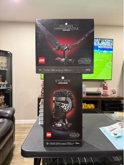 Lego Star Wars Kylo Ren Helmet set 75415 and Kylo Ren’s Command Shuttle set 75406