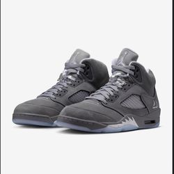 Jordan 5 wolf gray brand new