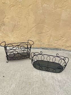 Three piece utensil carrier, wine carrier and napkins basket