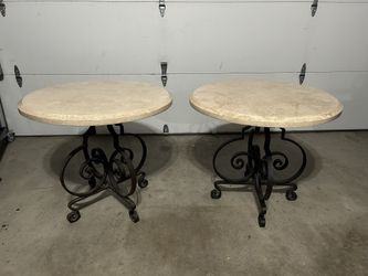 Hand Crafted Ceramic Side Table Set