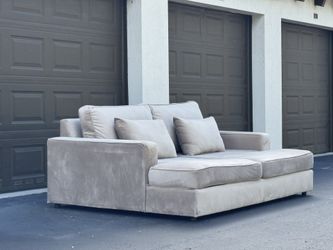 Sofa/Couch - Beige - Microfiber - Delivery Available 🚛