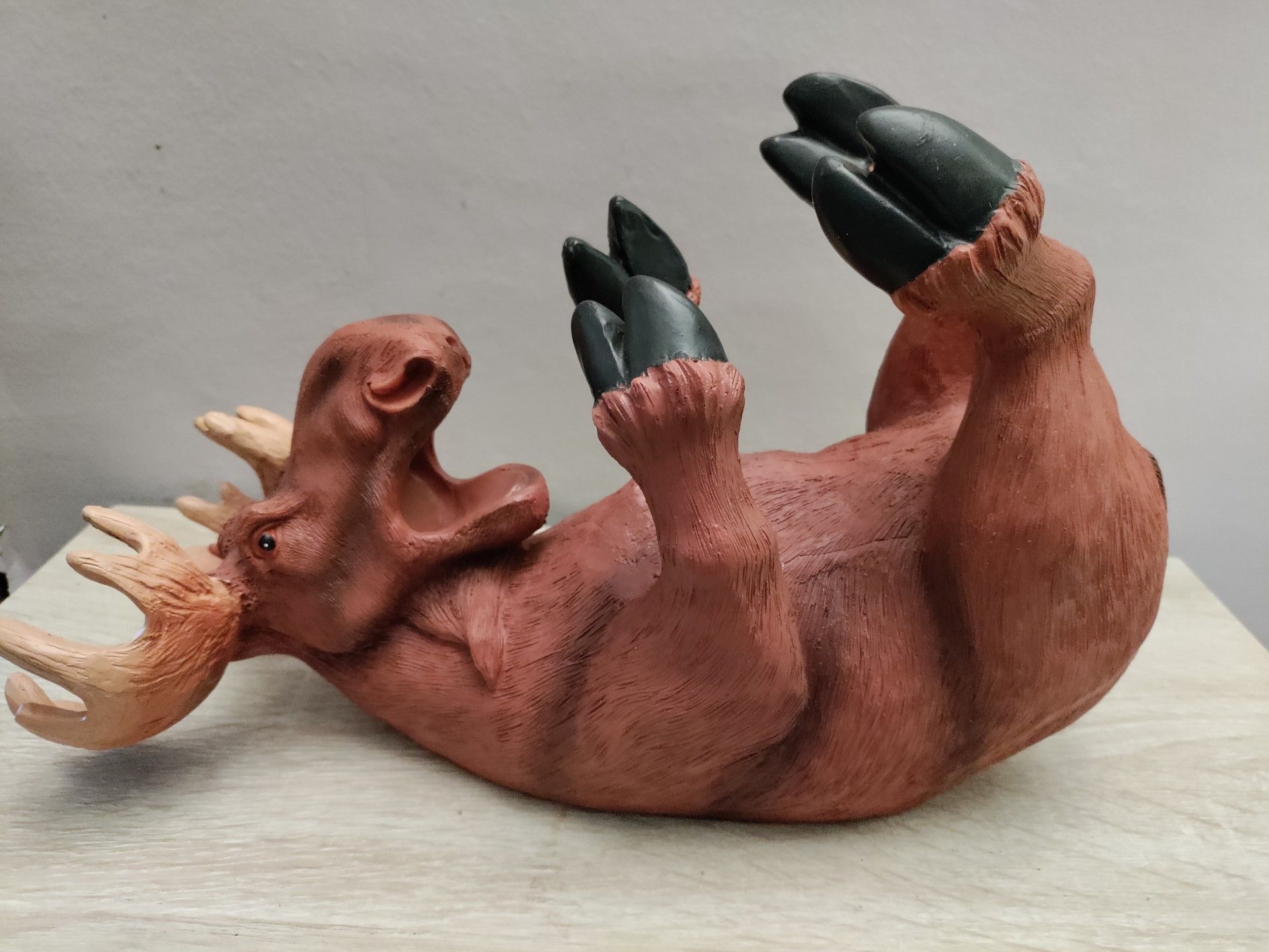 Moose wine bottle holder.