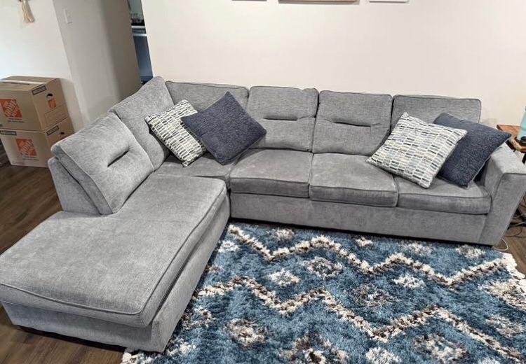 Gray Bobs Furniture Sleeper Sofa