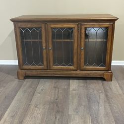 oak credenza cabinet