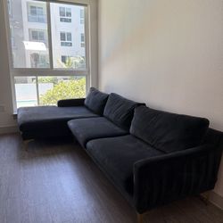 Wayfair Upholstered Chaise Sectional Couch