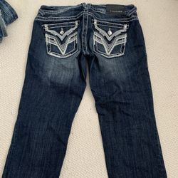 Womens 28 Vigoss Cropped Capri Jeans 