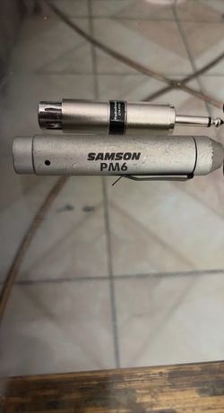 Vintage Samson PM6 Lavalier Mic + RadioShack Adapter Kit