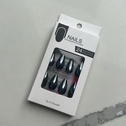 24 pieces nails with a glue sticks . new