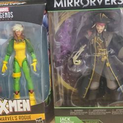Marvel Legends Series X-Men Rogue Vs McFarland Disney Mirrorverse Jack Sparrow 