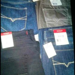 Nike sneakers, Guess shorts/pants or Levi's, each item  sold separately, dress shoes for men/women  and lots more