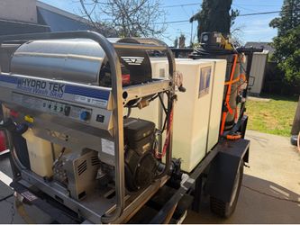Pressure washer with trailer