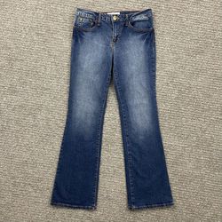 BABY PHAT Vintage Y2K Faded Denim Bratz Vibes Mid Rise Flare Bootcut Leg Jeans