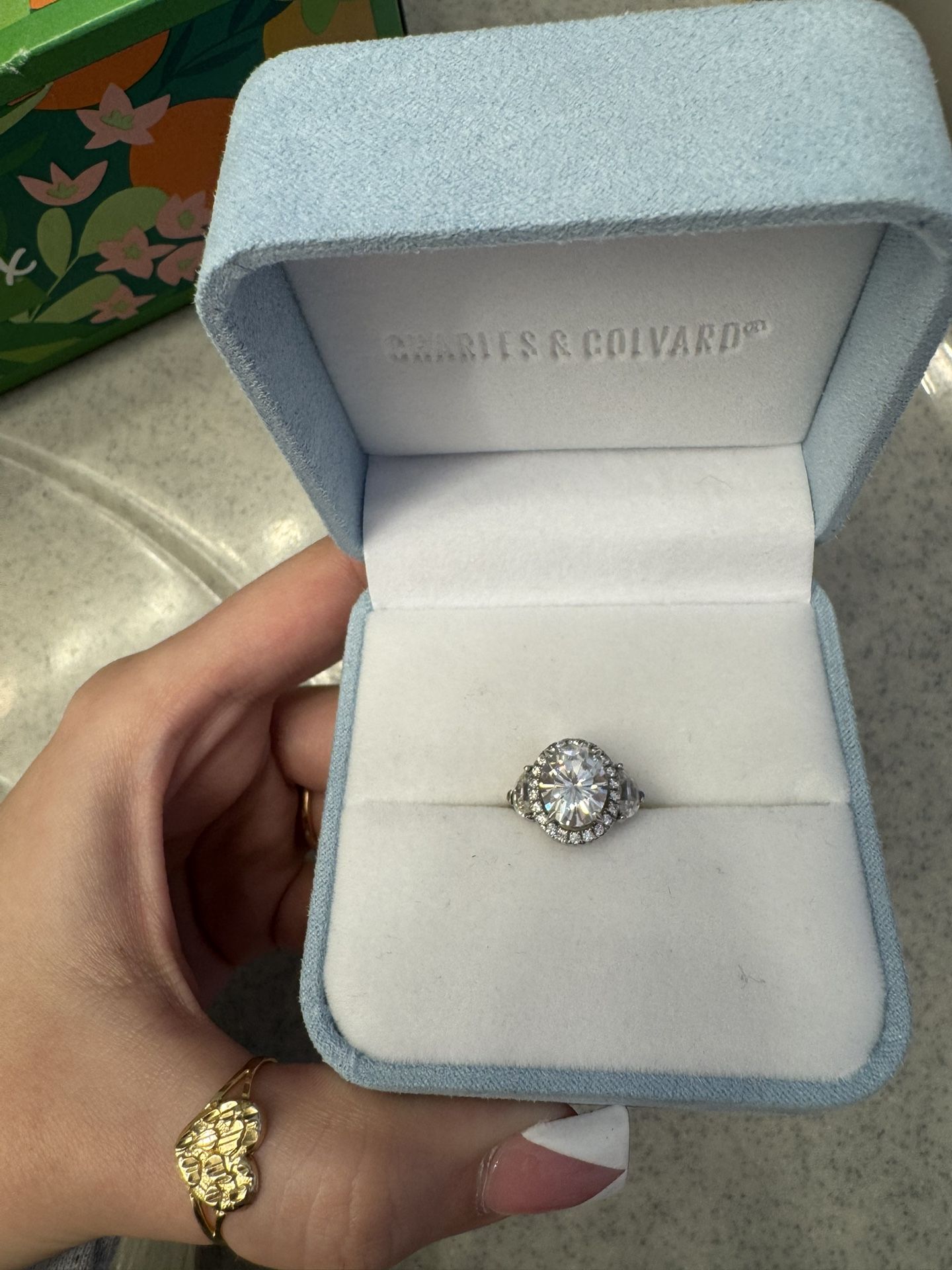 3ct. Oval Halo Engagement Ring By C&C - OBO