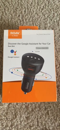 ROAV Bolt Google Assistant For Your Car + 2USB Port charger
