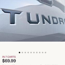 TUNDRA tailgate letter inserts