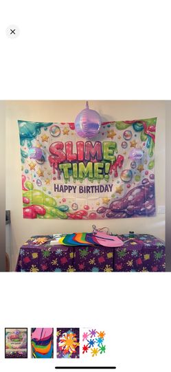 $15 - SLIME PARTY BIRTHDAY DECOR