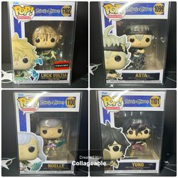 Funko pop Black Clover lot for sale