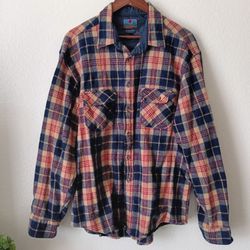 Men's Terramar Wool Flannel Shirt Grass Roots Collection Pre-owned