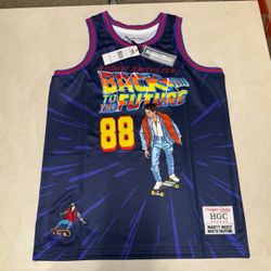 Marty Mcfly Back to the Future Jersey HGC Nostalgia New with Tags size Small