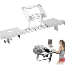 Treadmill Laptop Holder, Treadmill Desk Attachment, Adjustable Height and Width, All Metal Aluminum Laptop Stand with Tray$$Sport & Recreation Other