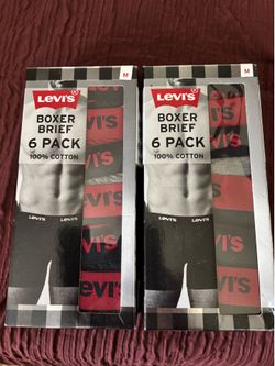 Men’s Levi’s Boxer 6 Pack size M $13 each pack