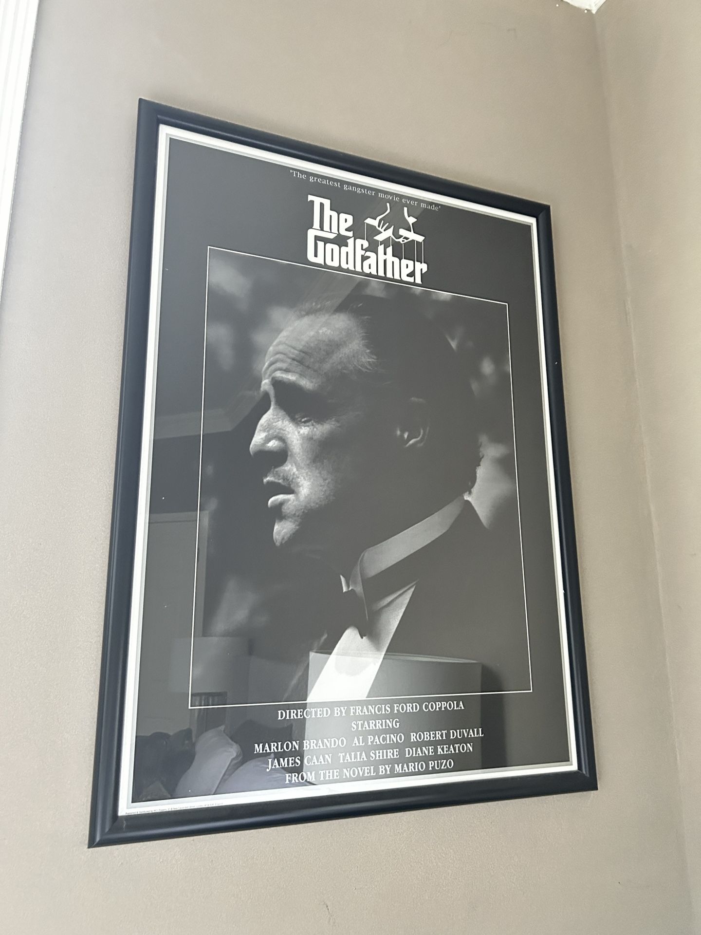 Godfather Movie Poster W/ Frame Included