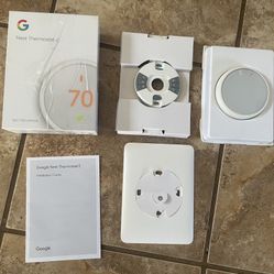 Nest Thermostat E Programmable Smart Thermostat for Home, App Controlled via Wifi, Programmable, Compatible with Alexa and Google Assistant, Frosted W