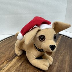 Vintage Taco Bell Chihuahua In Santa Hat 6 Inch Plush