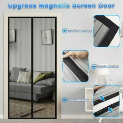 Mosquito Door Net Hands Free Magnetic Screen Door Anti Fly Bug, Insect Mesh Screen Fits Doors Up to 39 x 83 Inch

