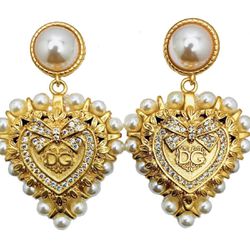 DG Vintage Heart earrings Dolce Gabbana 