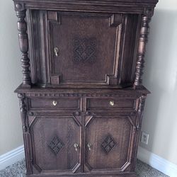 Antique Oak hutch